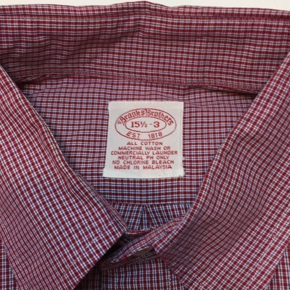 Brooks Brothers Men’s long sleeve shirt 15 1/2 3 - Picture 2 of 5